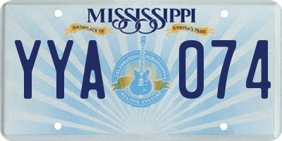 MS license plate YYA074
