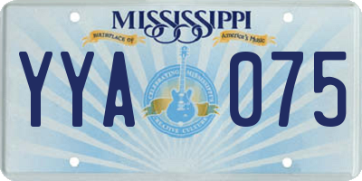 MS license plate YYA075