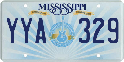 MS license plate YYA329