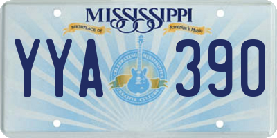 MS license plate YYA390