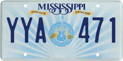 MS license plate YYA471