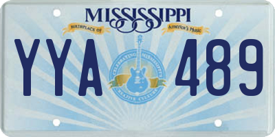MS license plate YYA489