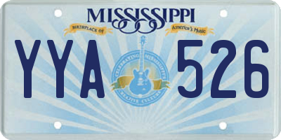 MS license plate YYA526
