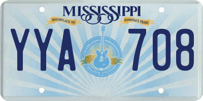 MS license plate YYA708