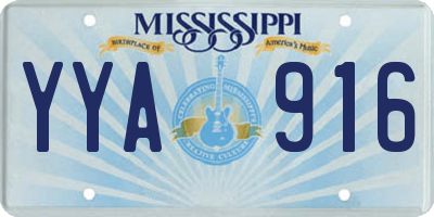 MS license plate YYA916