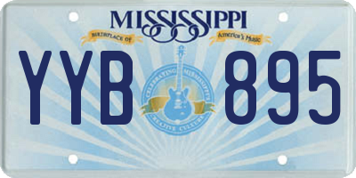 MS license plate YYB895