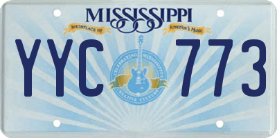 MS license plate YYC773