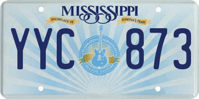 MS license plate YYC873