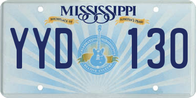 MS license plate YYD130