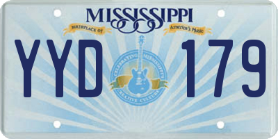 MS license plate YYD179