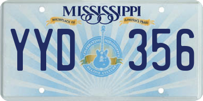 MS license plate YYD356