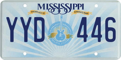 MS license plate YYD446