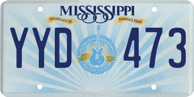 MS license plate YYD473