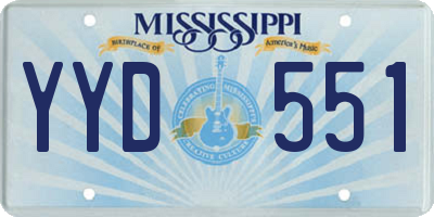 MS license plate YYD551