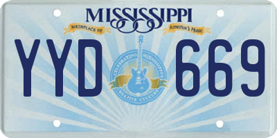 MS license plate YYD669