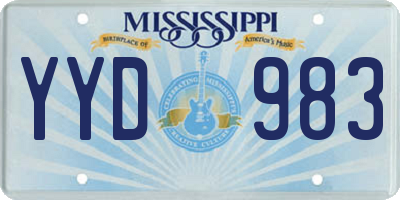 MS license plate YYD983