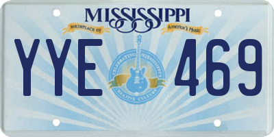MS license plate YYE469