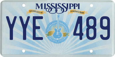 MS license plate YYE489