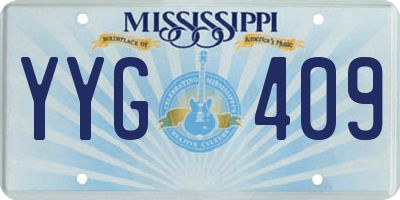 MS license plate YYG409