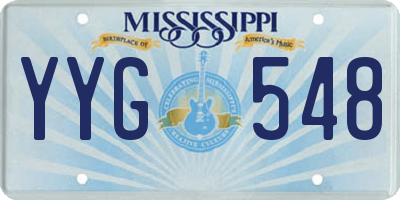 MS license plate YYG548