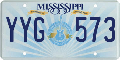 MS license plate YYG573