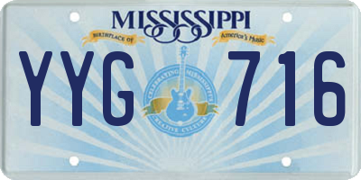 MS license plate YYG716