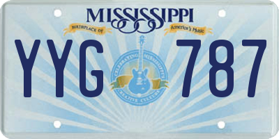 MS license plate YYG787