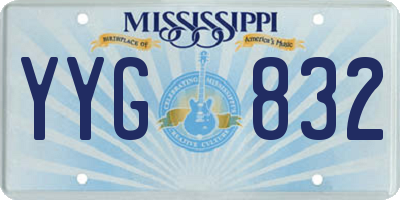 MS license plate YYG832