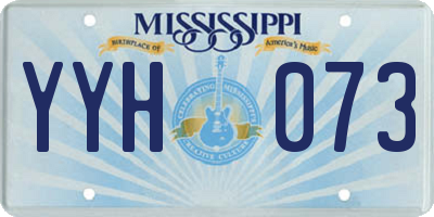 MS license plate YYH073