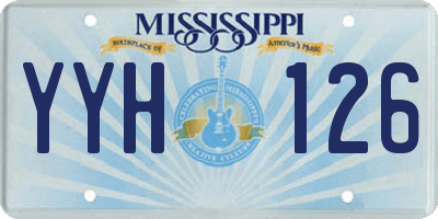 MS license plate YYH126