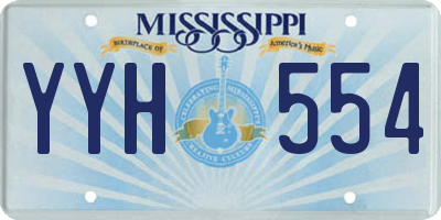 MS license plate YYH554