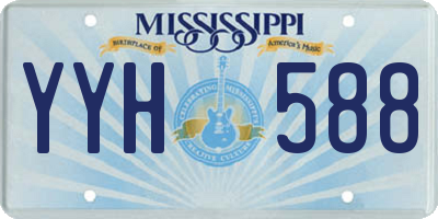 MS license plate YYH588