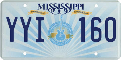 MS license plate YYI160