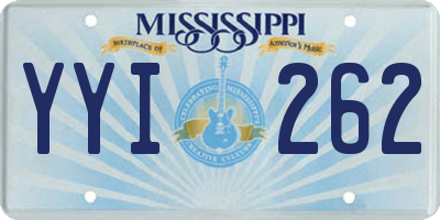 MS license plate YYI262