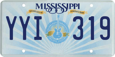 MS license plate YYI319