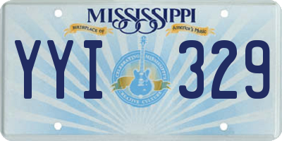 MS license plate YYI329