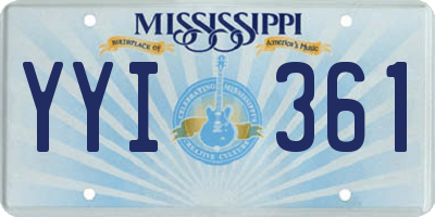 MS license plate YYI361