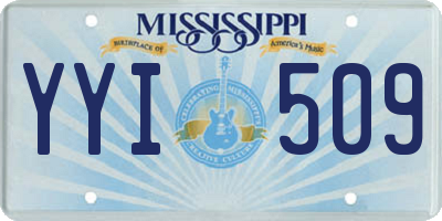 MS license plate YYI509