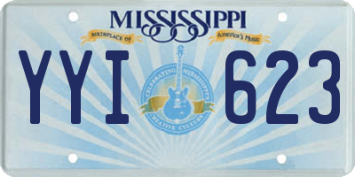MS license plate YYI623