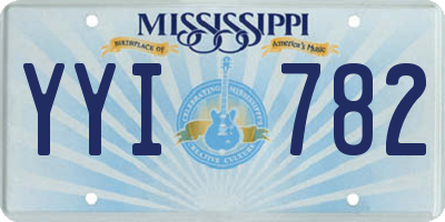 MS license plate YYI782