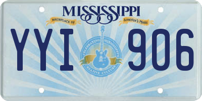 MS license plate YYI906