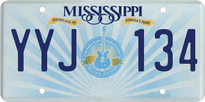MS license plate YYJ134