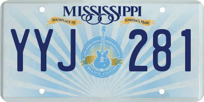 MS license plate YYJ281