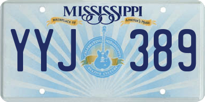 MS license plate YYJ389