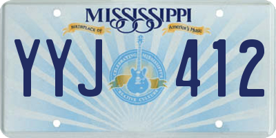 MS license plate YYJ412