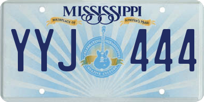MS license plate YYJ444