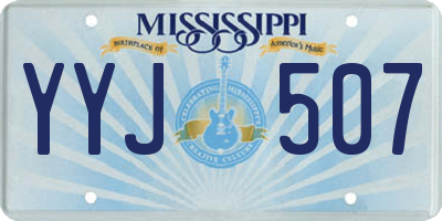 MS license plate YYJ507