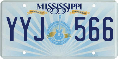 MS license plate YYJ566