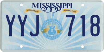 MS license plate YYJ718