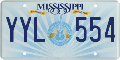 MS license plate YYL554